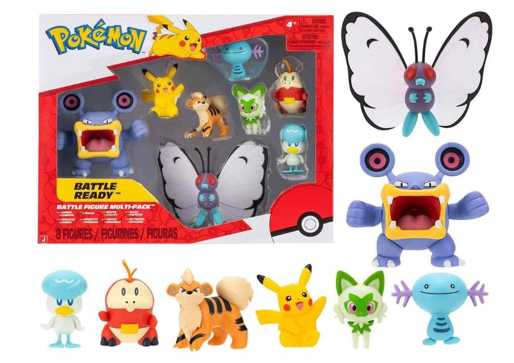 POKÉMON - ENSEMBLE DE 8 FIGURINES DE COMBAT