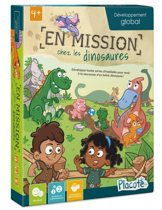JEU PLACOTE - EN MISSION CHEZ LES DINOSAURES