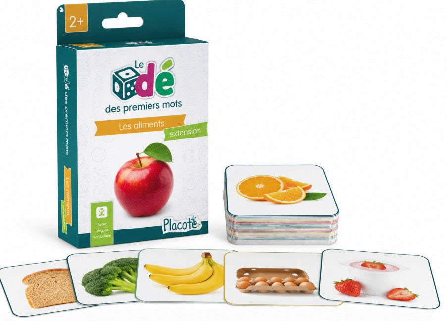 JEU LE DÉ DES PREMIERS MOTS - LES ALIMENTS (EXTENSION)