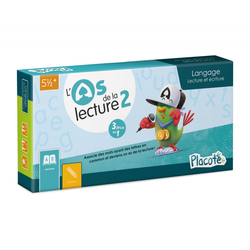 JEU PLACOTE - L'AS DE LA LECTURE 2