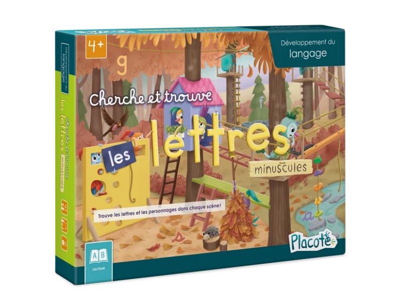JEU PLACOTE - CHERCHE ET TROUVE - LES LETTRES MINUSCULES - Version française