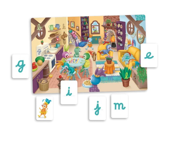JEU PLACOTE - CHERCHE ET TROUVE - LES LETTRES MINUSCULES - Version française