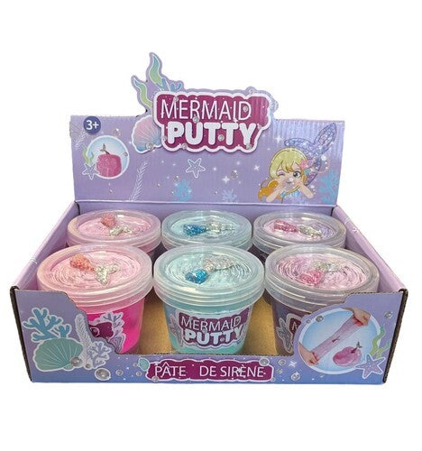 GLUE (SLIME) - PÂTE DE SIRÈNE AVEC AUTOCOLLANT QUEUE DE SIRÈNE ASST