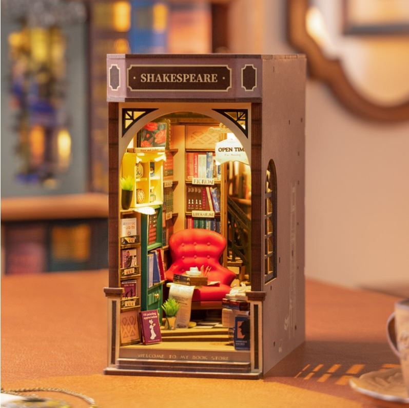 BOOK NOOK BRICOLAGE DIY - LIBRAIRIE (INSERTION D'ÉTAGÈRE DE COIN DE LIVRE)