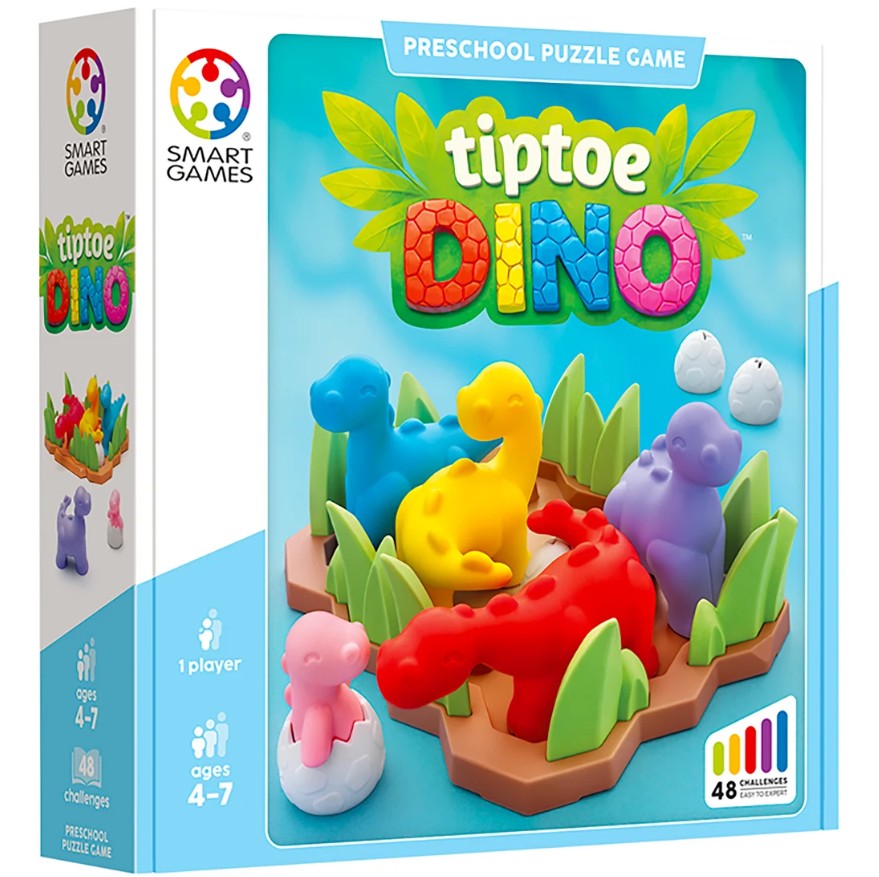 JEU SMART GAMES - TIPTOE DINO - Version multilingue