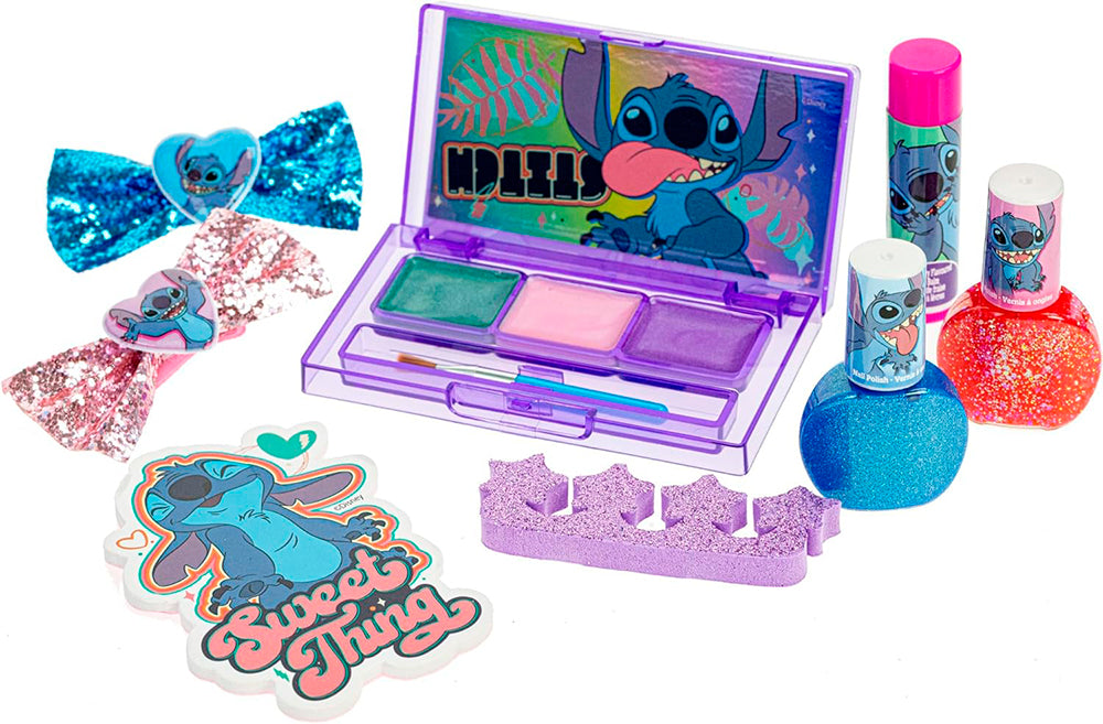 MAKEUP SET WITH STITCH COSMETIC BAGS ASST