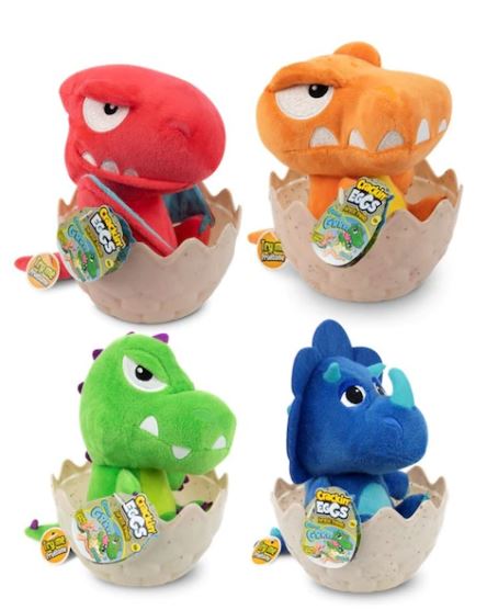 CRACKED EGG DINOSAUR PLUSH ASST