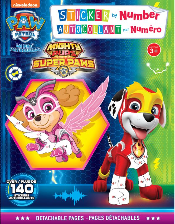 ACTIVITY BOOK - STICKER BY NUMBER ASST