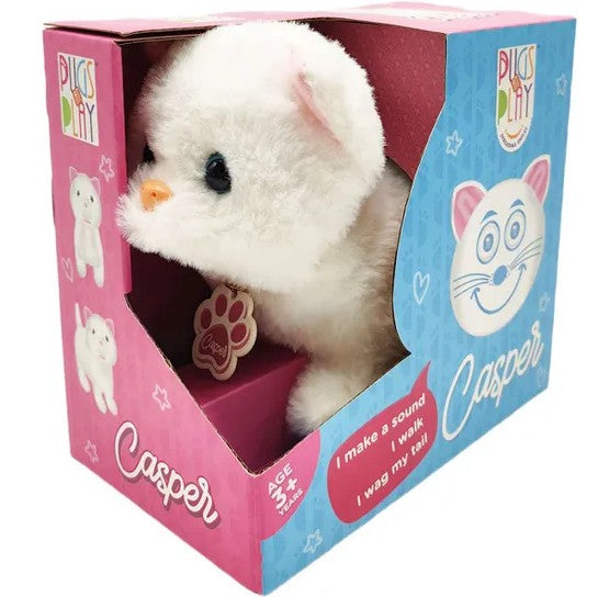 PELUCHE INTERACTIVE FURRY FRIENDS - CASPER LE CHAT
