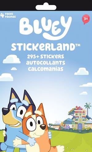 BLUEY STICKER BOOK - 4 PAGES
