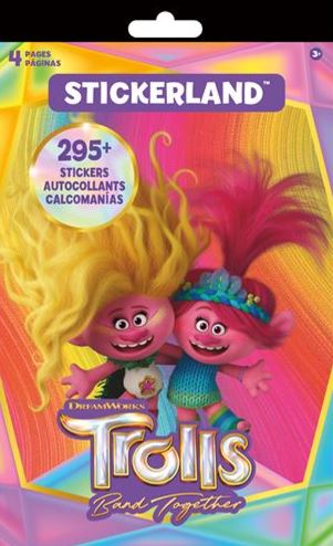 TROLLS STICKER BOOK - 4 PAGES