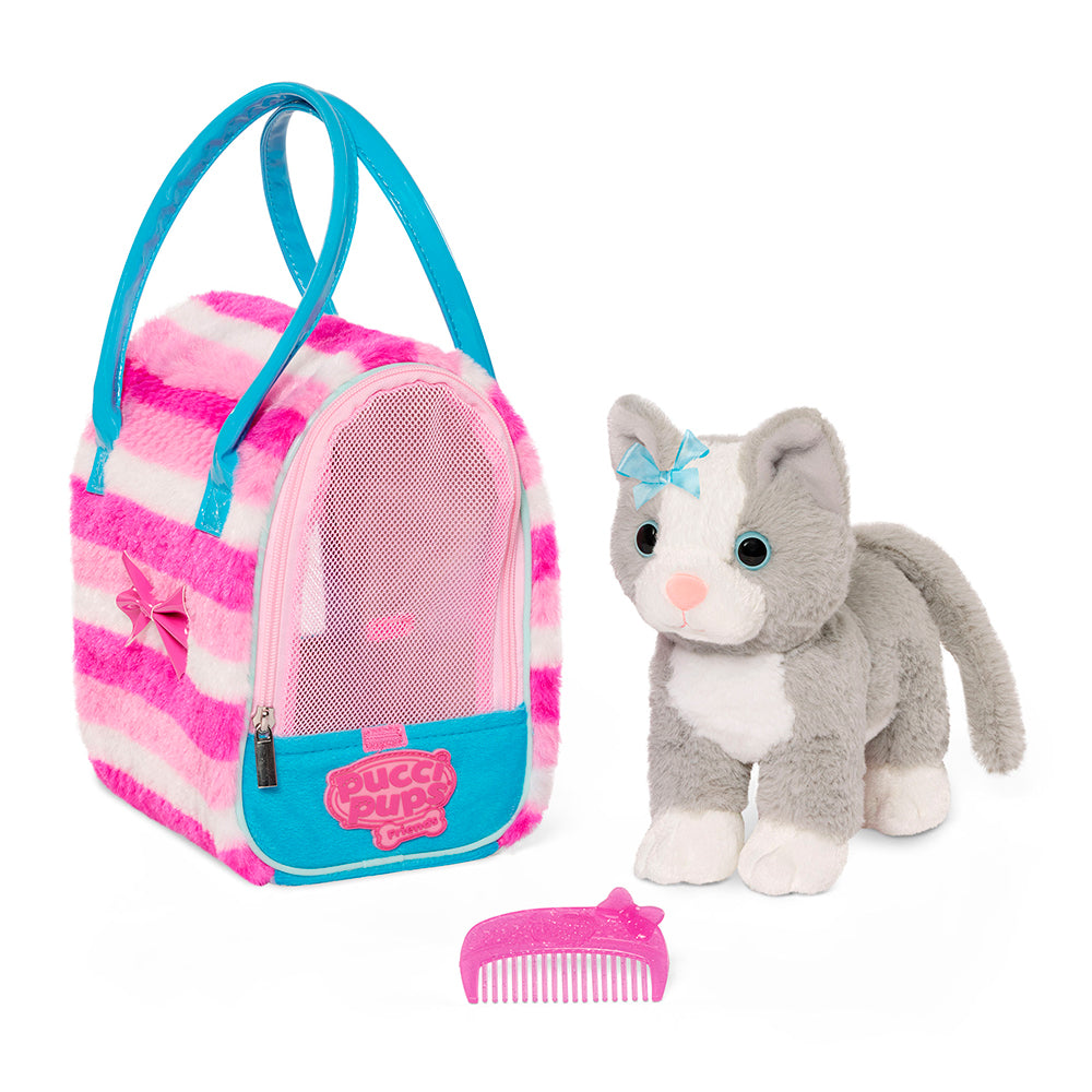 BATTAT PUCCI PUPS - GLAM BAG WITH PLUSH CAT