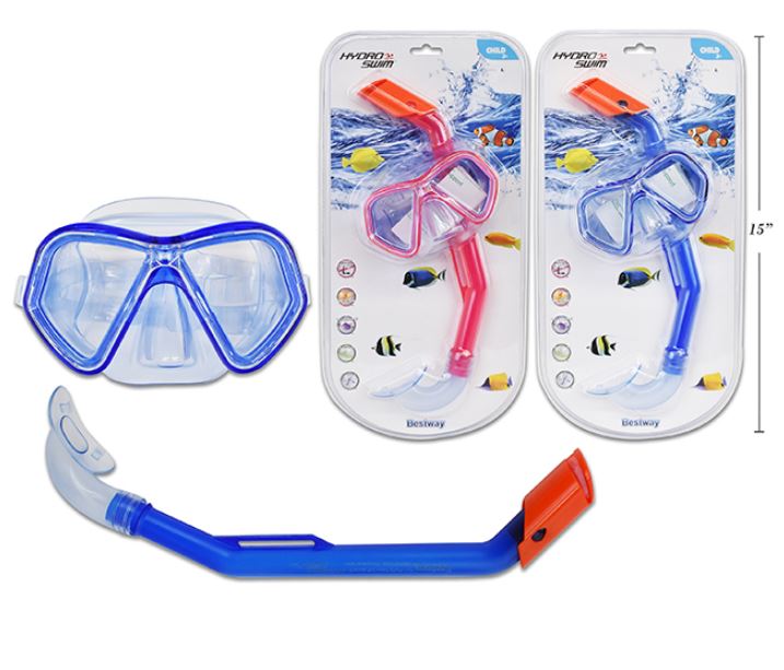 ENSEMBLE DE MASQUE ET TUBA POUR PLONGÉE ASST