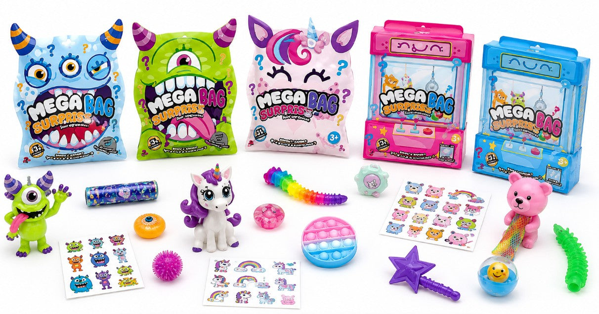 MEGA SURPRISE - SURPRISE BAG (12 SURPRISES) ASST
