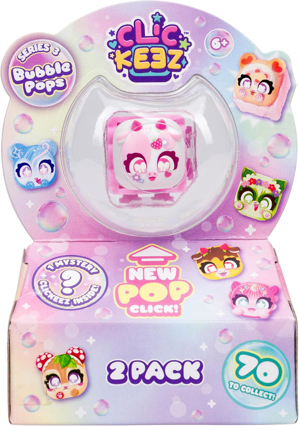 CLICKEEZ - SÉRIE 3 BUBBLE POPS - ENSEMBLE DE 2 PERSONNAGES SURPRISES ASST