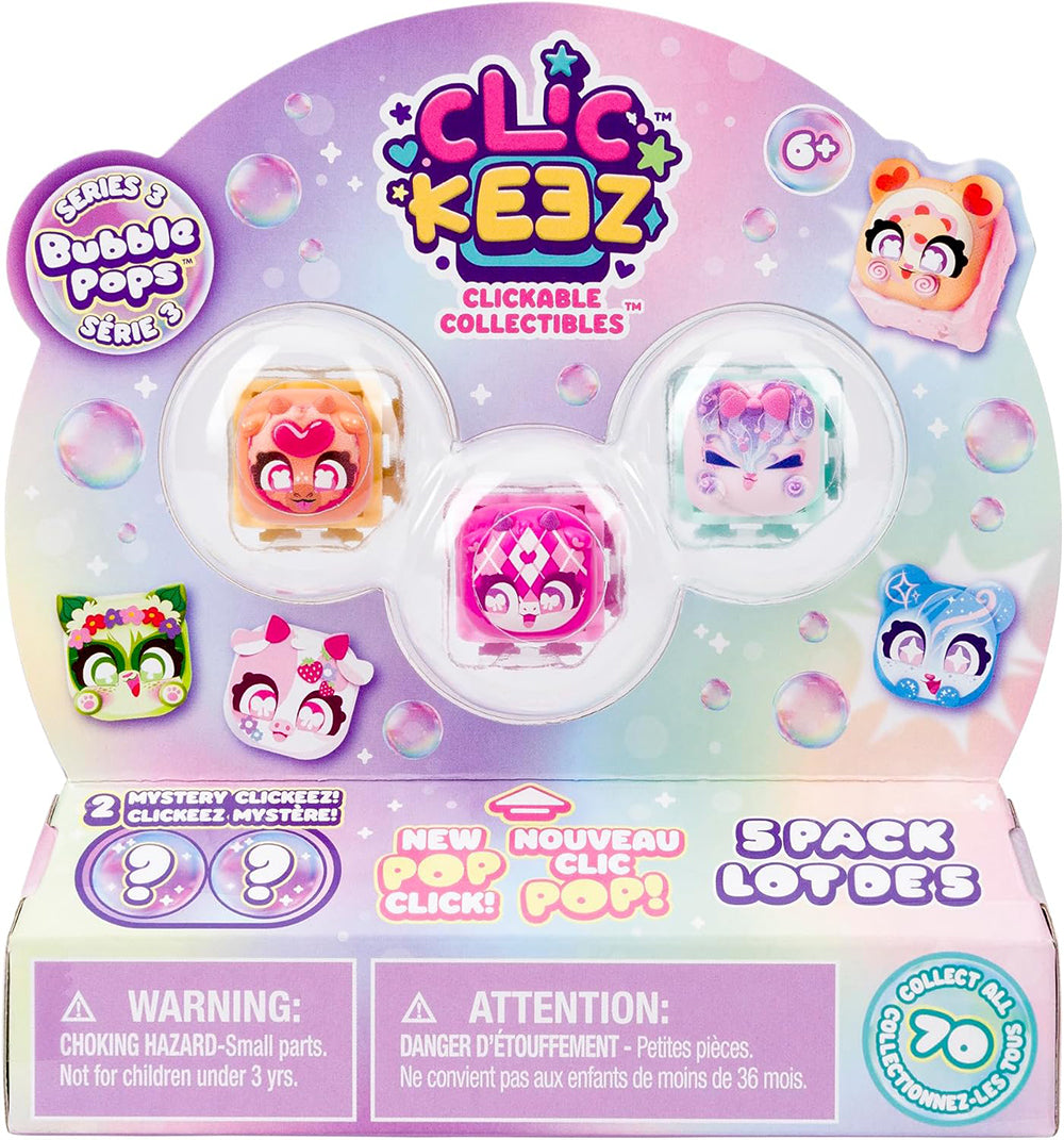 CLICKEEZ - SÉRIE 3 BUBBLE POPS - MULTI PACK ASST
