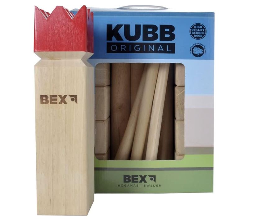 JEU BEX KUBB ORIGINAL ROI ROUGE (RED KING)