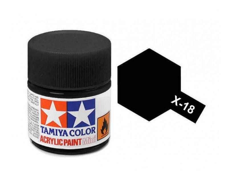 TAMIYA SEMI-GLOSS BLACK PAINT X18