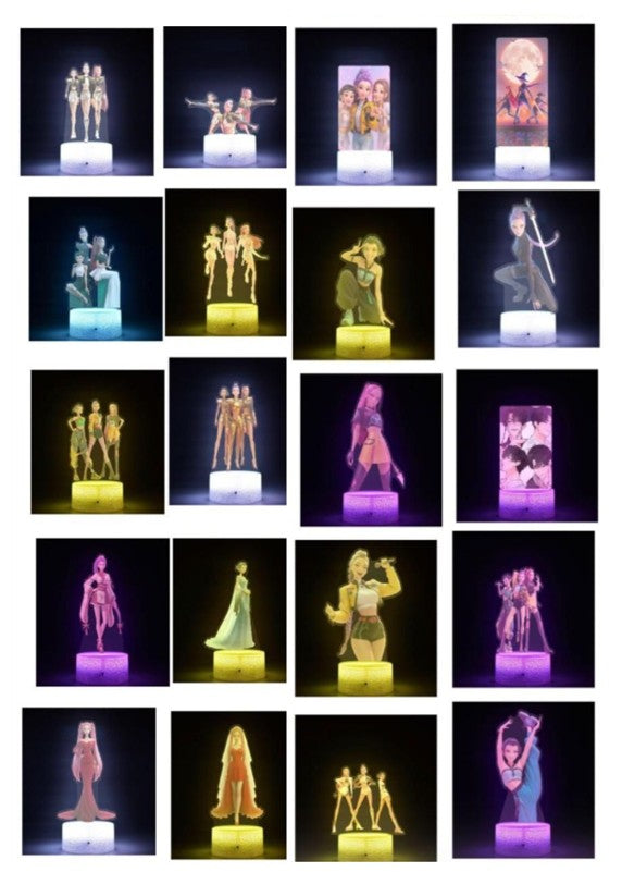 KPOP DEMON HUNTERS (NIGHT LIGHT) 20 CM (8") ASST