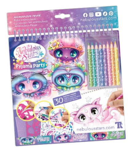 NEBULOUS STARS - CARNET DE CROQUIS CRÉATIF PARTY PYJAMA ANIMOULOUS