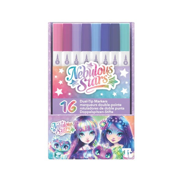 NEBULOUS STARS - 16 MARQUEURS DOUBLE-POINTE (FEUTRES)