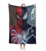 JETÉE SPIDER-MAN ROUGE VS NOIR (COUVERTURE) 4 PIEDS X 5 PIEDS