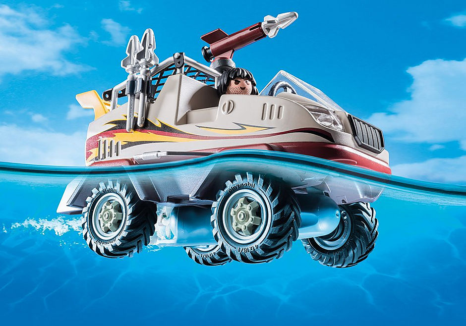 PLAYMOBIL - VÉHICULE AMPHIBIEN ET BANDIT #9364