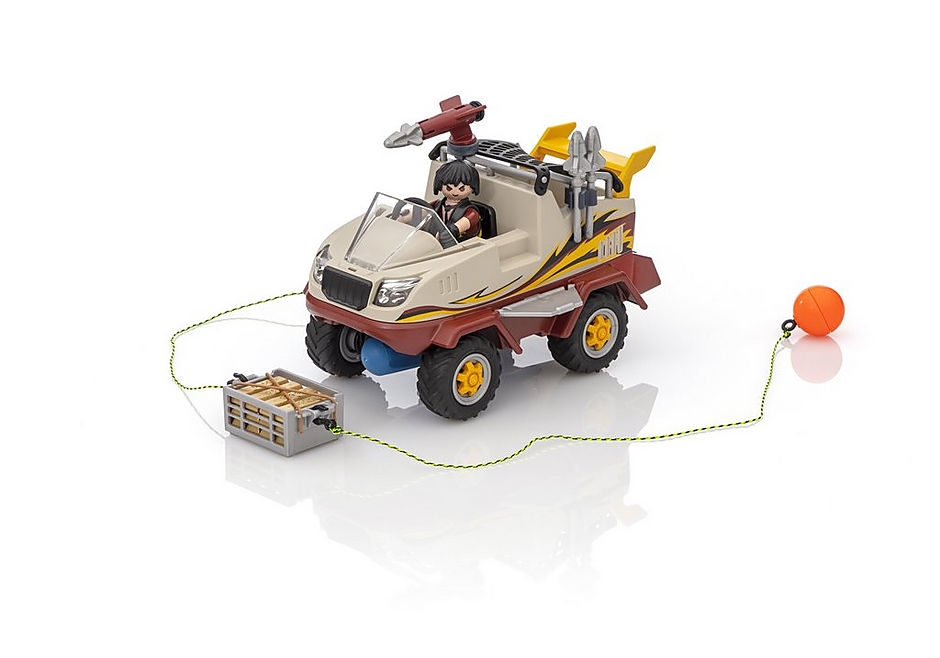 PLAYMOBIL - VÉHICULE AMPHIBIEN ET BANDIT #9364