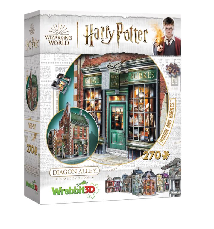 WREBBIT CASSE-TÊTE 3D 270 PIÈCES - BARJOW ET BEURK HARRY POTTER