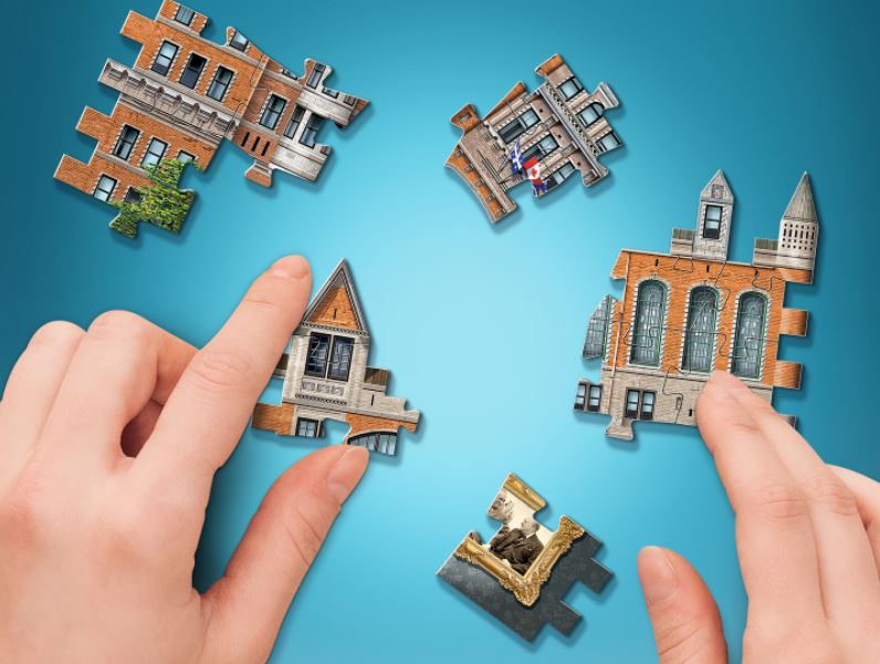 WREBBIT CASSE-TÊTE 3D 865 PIÈCES - CHÂTEAU FRONTENAC