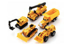 TEAM POWER - ENSEMBLE DE 5 VOITURES VÉHICULES DE CONSTRUCTION 7 CM (3")