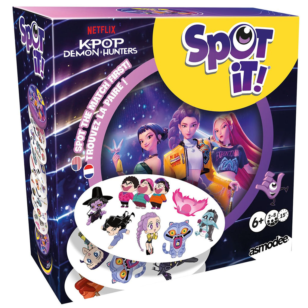 JEU SPOT IT! - LES GUERRIÈRES DE LA K-POP (KPOP DEMON HUNTERS) - Version multilingue