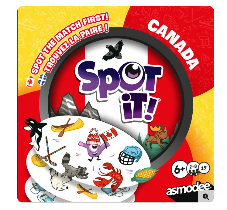 JEU SPOT IT! - CANADA - BOX ECO - Version multilingue