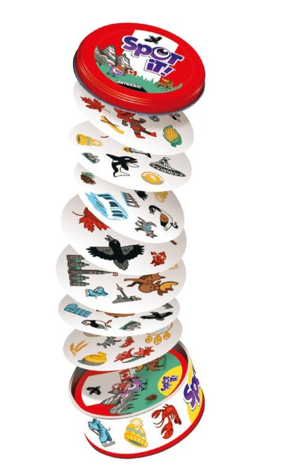 JEU SPOT IT! - CANADA - BOX ECO - Version multilingue