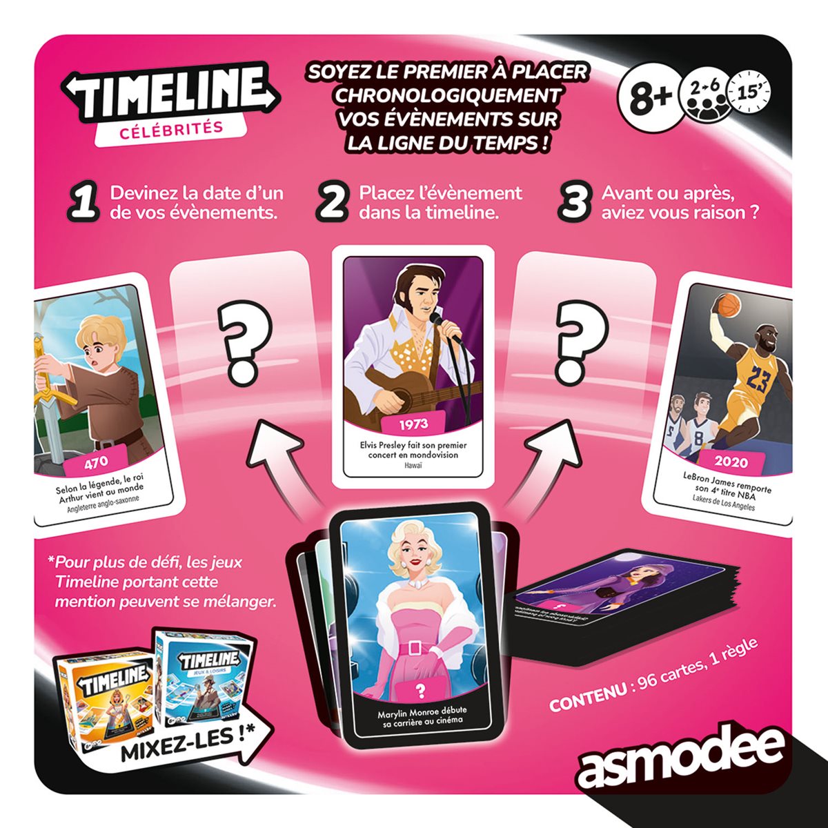 JEU TIMELINE - CELEBRITES - Version française