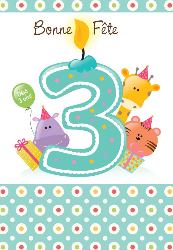 3 ANS - BONNE FÊTE, DÉJÀ 3 ANS! - DE MILLBROOK