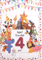 4 YEARS - GENERAL BIRTHDAY CARD - SUPER YOU ARE ALREADY 4 - FROM MILLBROOK