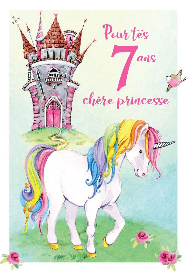 7 ANS FILLE - POUR TES 7 ANS CHÈRE PRINCESSE! - DE MILLBROOK