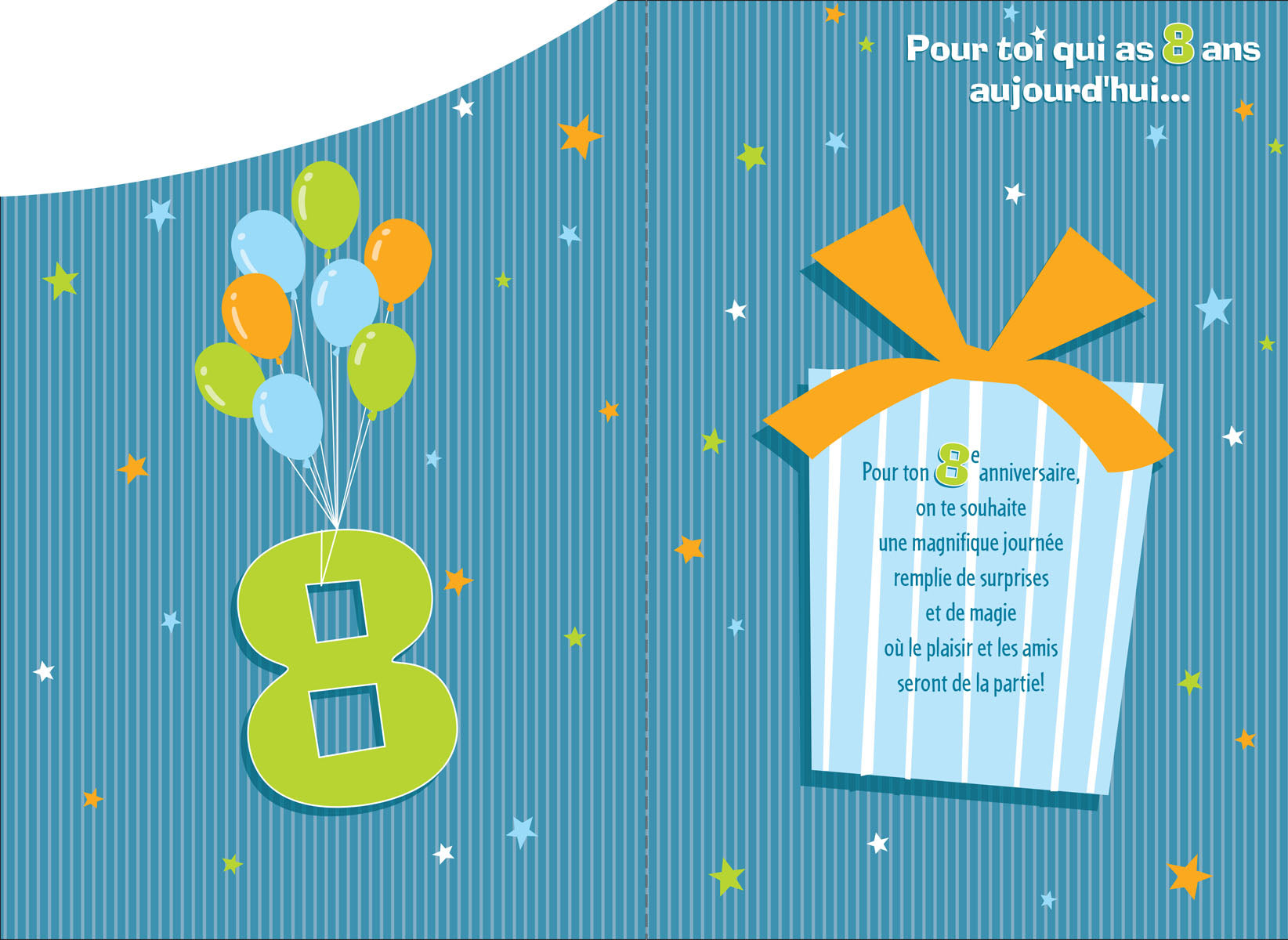 8 ANS - POUR TOI QUI AS 8 ANS AUJOURD'HUI... - DE ROSEDALE