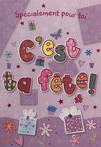 BIRTHDAY - "IT'S YOUR DAY" CARD - FROM ROSEDALE