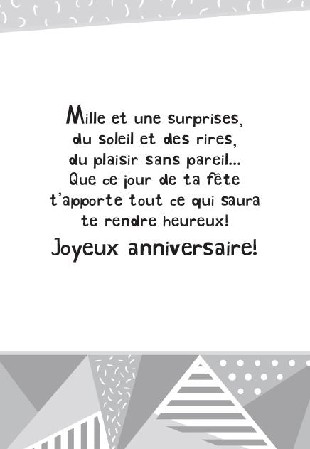ANNIVERSAIRE - CARTE DE BONNE FÊTE! - DE MILLBROOK