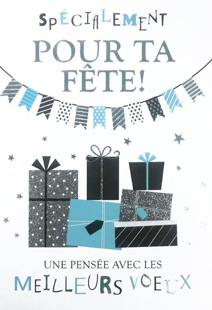 CARTE D'ANNIVERSAIRE - SPÉCIALEMENT POUR TA FÊTE ! UNE PENSÉE AVEC LES MEILLEURS VOEUX - DE ROSEDALE