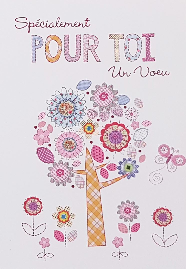 CARTE D'ANNIVERSAIRE - SPÉCIALEMENT POUR TOI UN VOEU - DE ROSEDALE