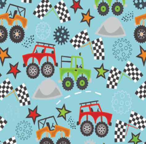 MONSTER TRUCK WRAPPING PAPER