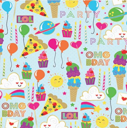 GIFT WRAP - OMG IT'S A BIRTHDAY PARTY