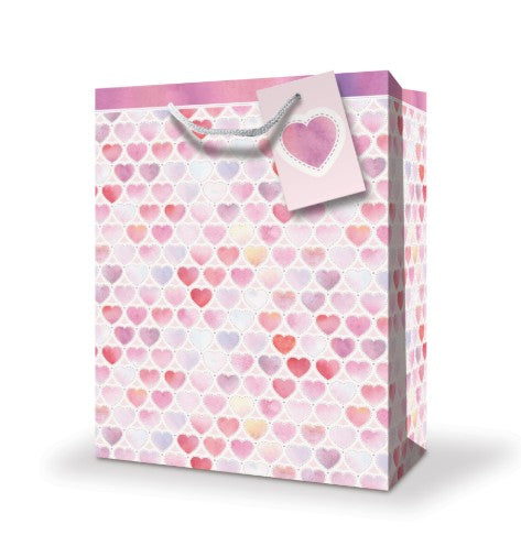 SAC CADEAU JUMBO - AVEC PLEIN DE COEURS