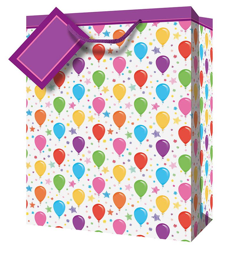 SAC CADEAU JUMBO - LICORNES OU BALLONS