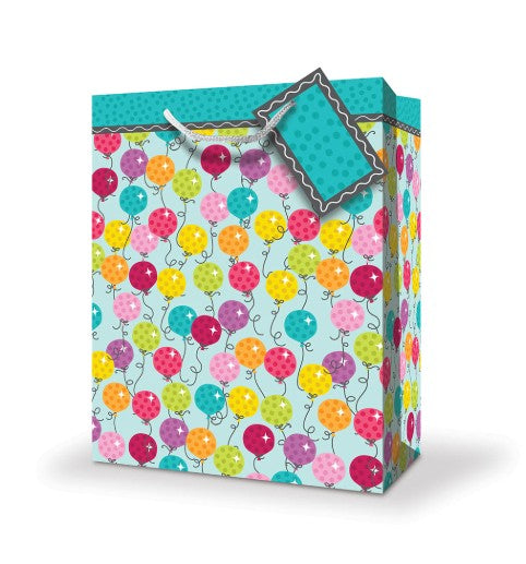 SAC CADEAU MOYEN - BALLONS MULTICOLORES