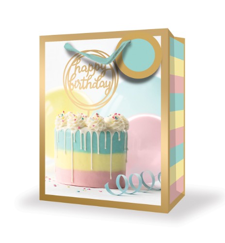 SAC CADEAU MOYEN - GÂTEAU D'ANNIVERSAIRE