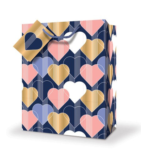 SMALL GIFT BAG - WITH HEARTS